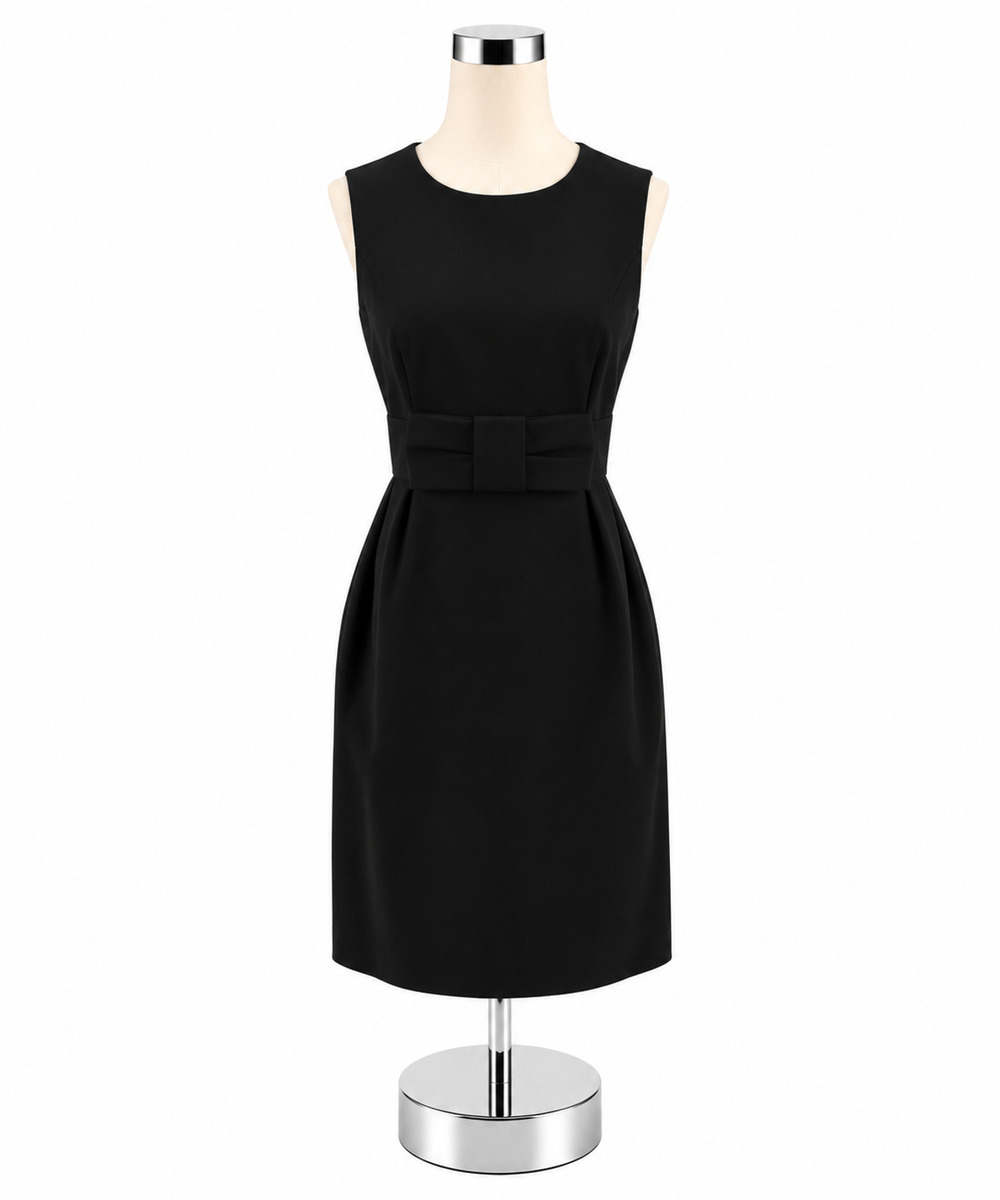 Kate Spade New York Black Bow-Waist Sheath Dress Size 8